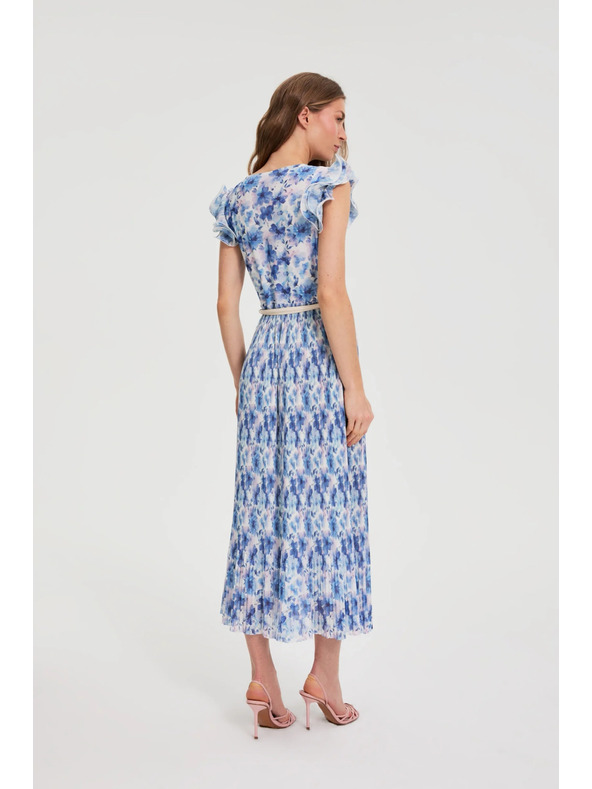 Moodo Šaty midi s kvetmi Moodo
