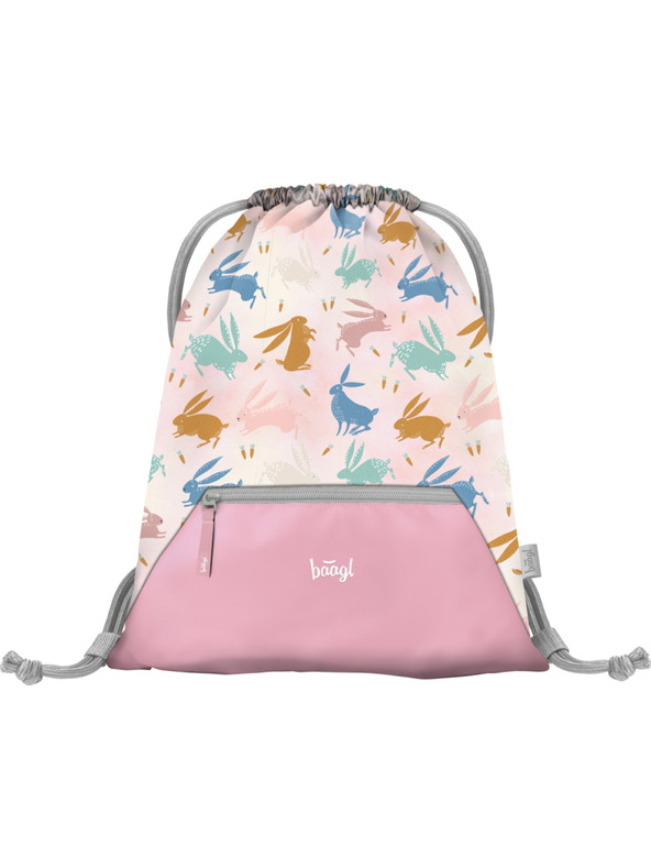 BAAGL  BAAGL SET 5 Zippy Bunny: aktovka, peňaženka, vrecko, zástena, peňaženka