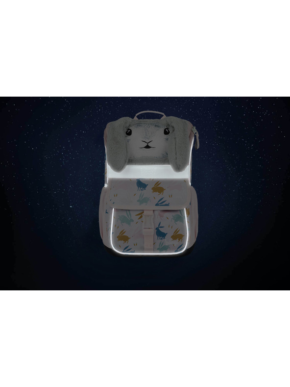 BAAGL  BAAGL SET 5 Zippy Bunny: aktovka, peňaženka, vrecko, zástena, peňaženka