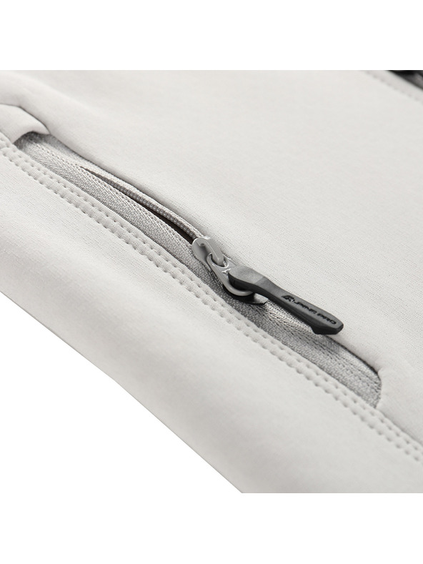 ALPINE PRO Detská mikina na zips ALPINE PRO MORWO dove