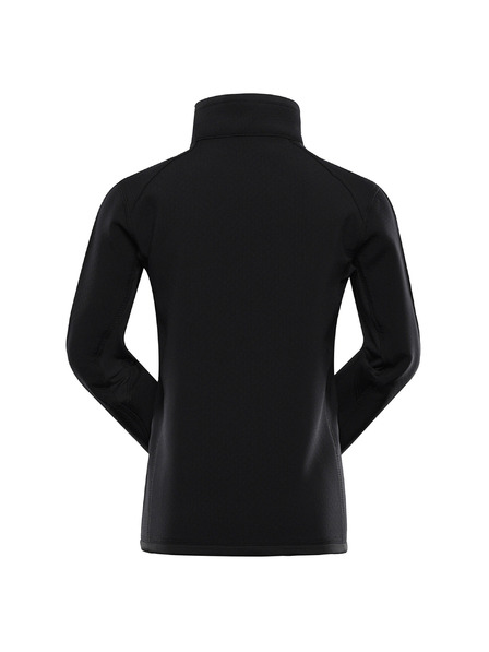 ALPINE PRO Detská mikina na zips ALPINE PRO MORWO black