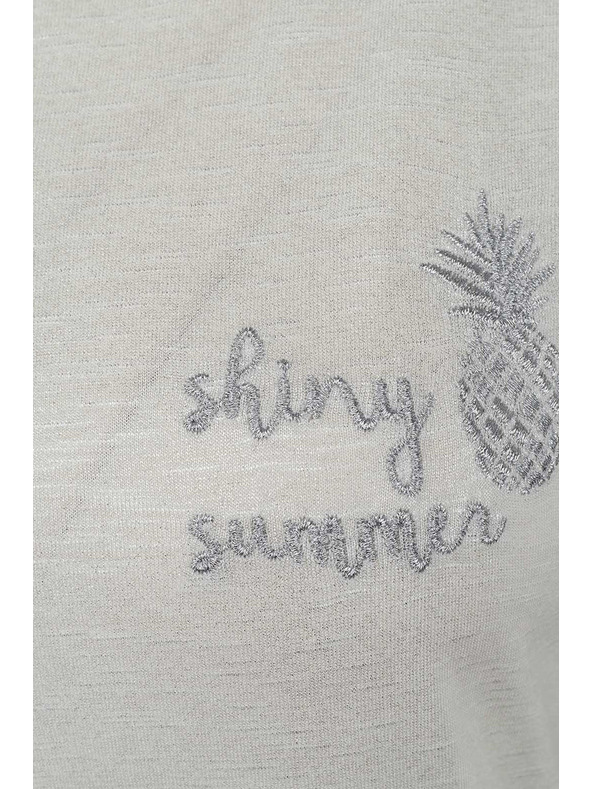 CAMAIEU Krémové tričko CAMAIEU