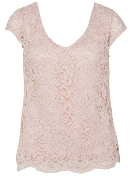 CAMAIEU Svetloružová blúzka CAMAIEU