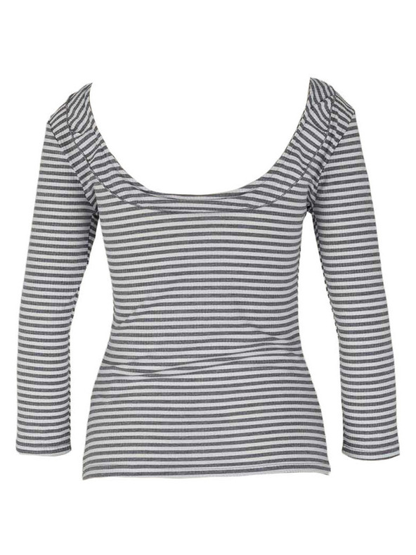 CAMAIEU Pruhované tričko s dlhým rukávom CAMAIEU