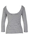 CAMAIEU Pruhované tričko s dlhým rukávom CAMAIEU