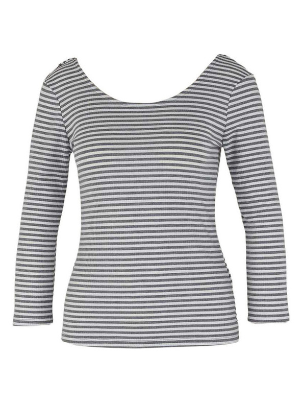 CAMAIEU Pruhované tričko s dlhým rukávom CAMAIEU
