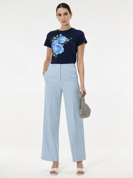 Orsay Tmavomodré dámske tričko s potlačou ORSAY