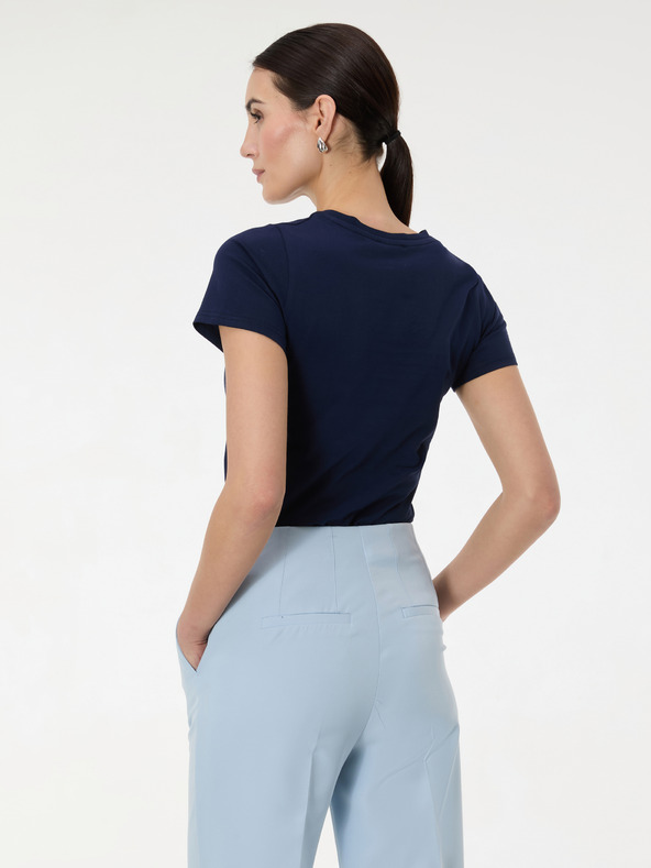 Orsay Tmavomodré dámske tričko s potlačou ORSAY