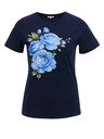 Orsay Tmavomodré dámske tričko s potlačou ORSAY