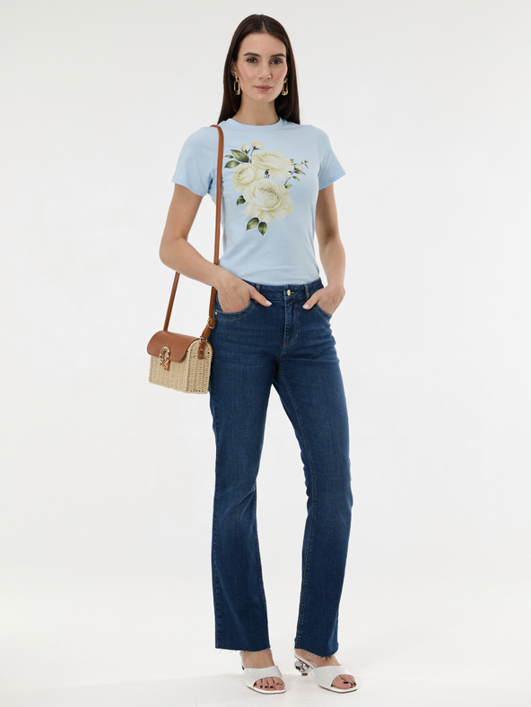 Orsay Svetlomodré dámske tričko s potlačou ORSAY