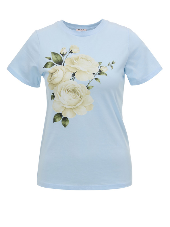 Orsay Svetlomodré dámske tričko s potlačou ORSAY