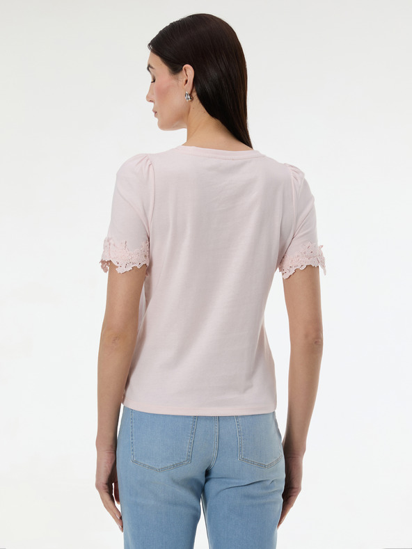 Orsay Ružové dámske tričko s krátkym rukávom ORSAY