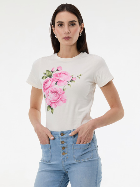 Orsay Krémové dámske tričko s potlačou ORSAY