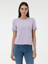 Orsay Svetlofialové dámske tričko s krátkym rukávom ORSAY