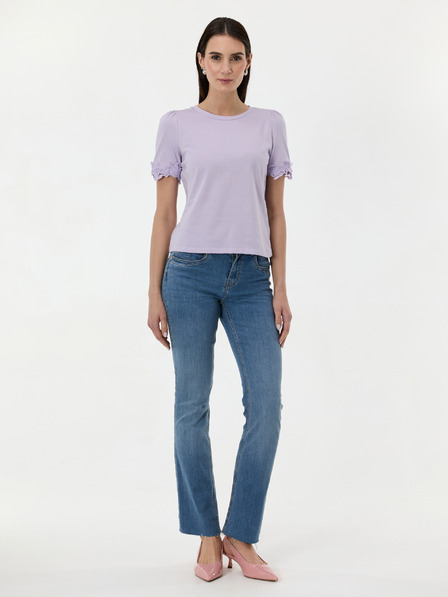Orsay Svetlofialové dámske tričko s krátkym rukávom ORSAY