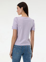 Orsay Svetlofialové dámske tričko s krátkym rukávom ORSAY