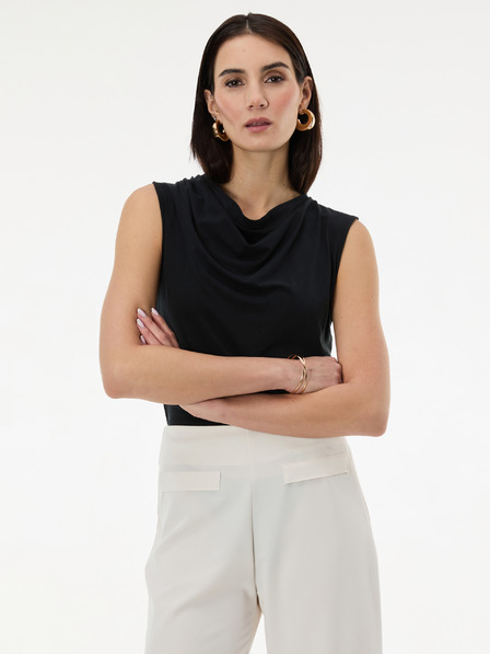 Orsay Čierne dámske tričko bez rukávov ORSAY