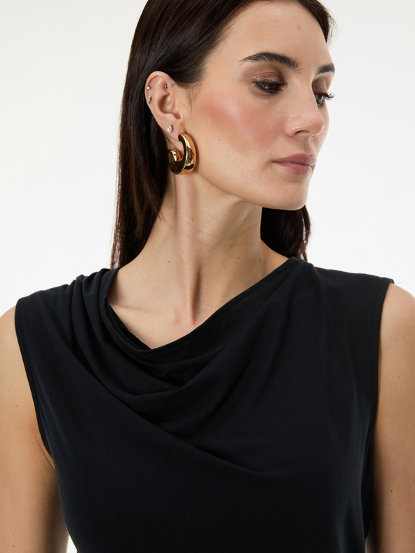 Orsay Čierne dámske tričko bez rukávov ORSAY