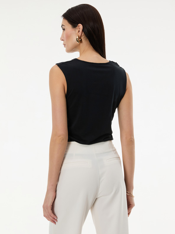 Orsay Čierne dámske tričko bez rukávov ORSAY