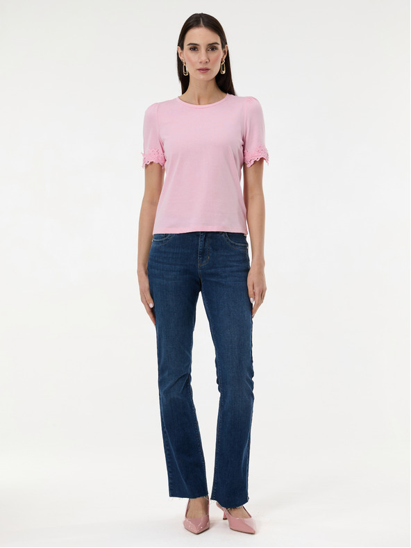 Orsay Svetloružové dámske tričko s krátkym rukávom ORSAY