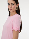 Orsay Svetloružové dámske tričko s krátkym rukávom ORSAY