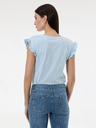 Orsay Svetlomodré dámske tričko s krátkym rukávom ORSAY