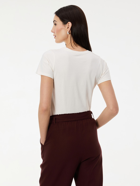 Orsay Biele dámske tričko s potlačou ORSAY