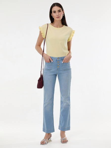 Orsay Žlté dámske tričko s krátkym rukávom ORSAY