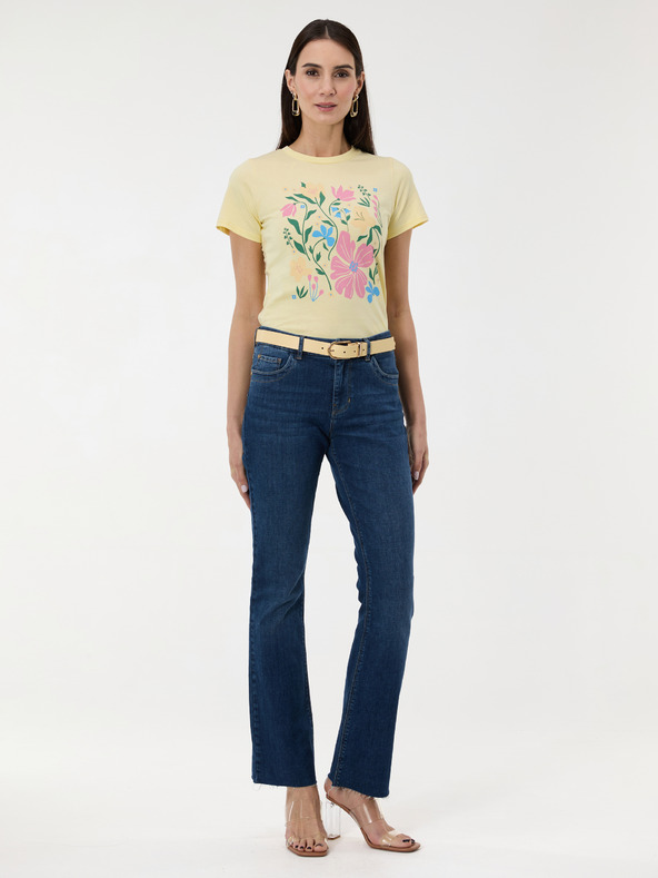 Orsay Žlté dámske tričko s potlačou ORSAY