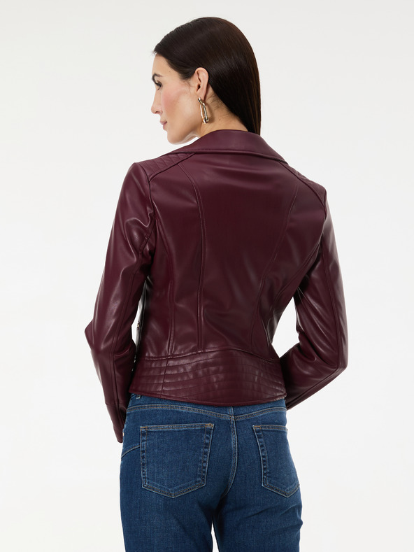 Orsay Vínová dámska koženková bunda ORSAY