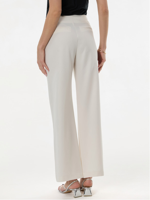 Orsay Biele dámske rovné nohavice ORSAY