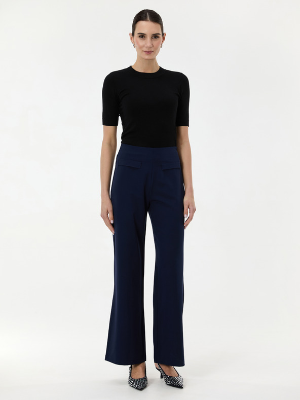 Orsay Čierny dámsky sveter s krátkym rukávom ORSAY