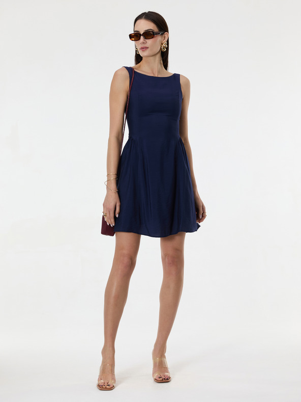 Orsay Tmavomodré dámske šaty bez rukávov ORSAY