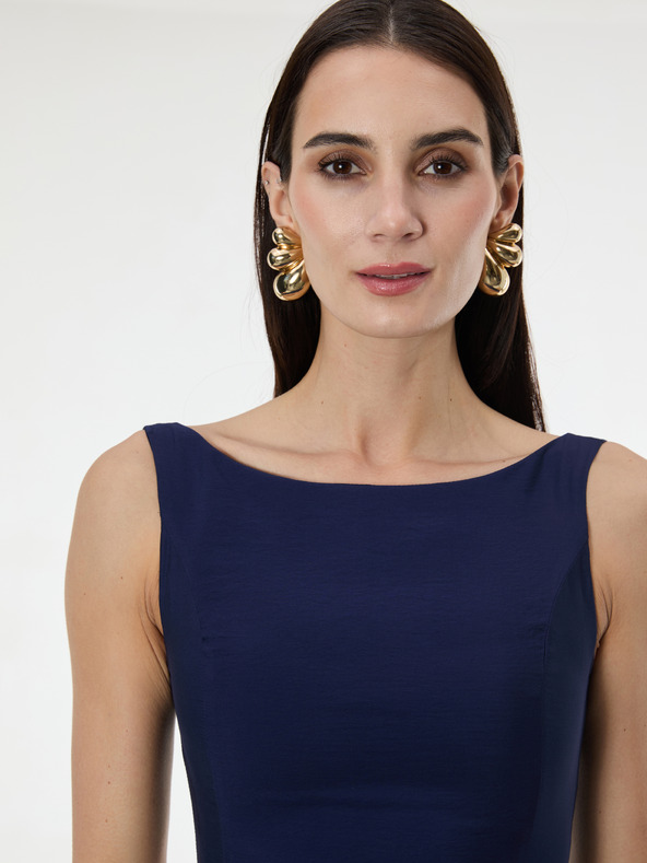 Orsay Tmavomodré dámske šaty bez rukávov ORSAY