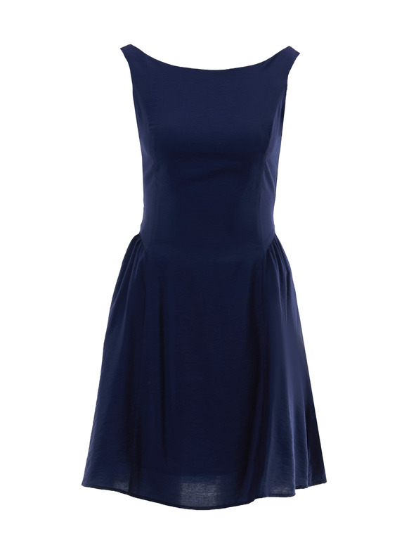 Orsay Tmavomodré dámske šaty bez rukávov ORSAY