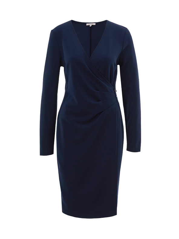 Orsay Tmavo modré dámske šaty po kolená ORSAY