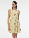Orsay Žlté dámske vzorované šaty bez rukávov ORSAY