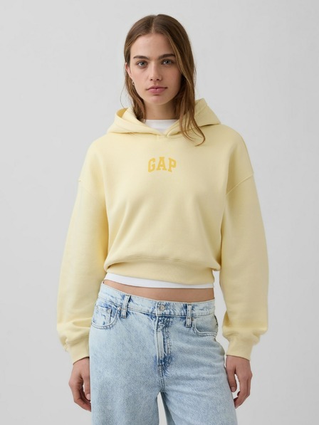 GAP Oversize crop mikina s logom VintageSoft GAP