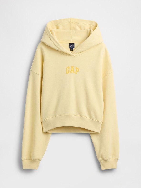 GAP Oversize crop mikina s logom VintageSoft GAP