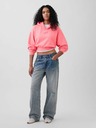 GAP Oversize crop mikina s logom VintageSoft GAP