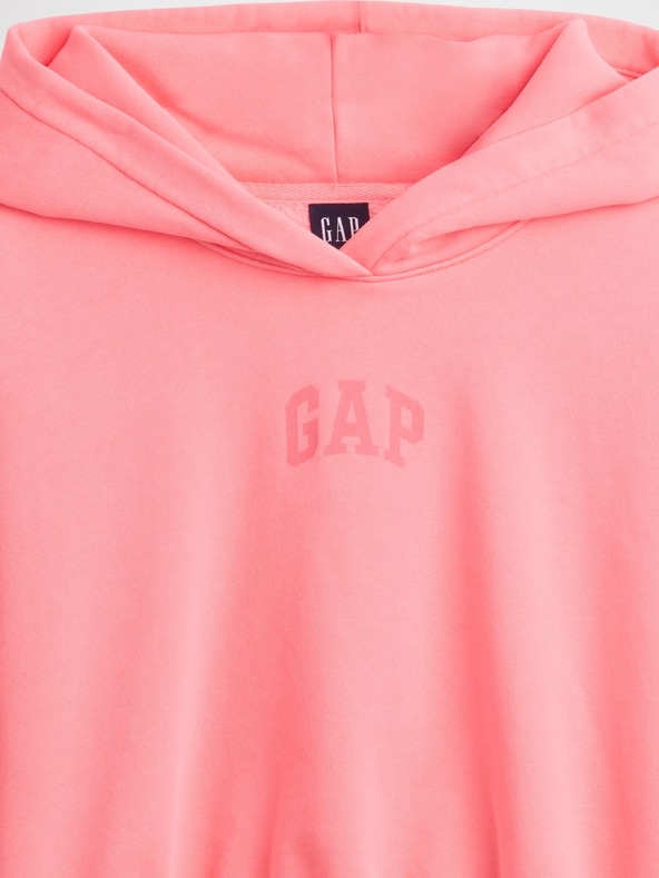 GAP Oversize crop mikina s logom VintageSoft GAP