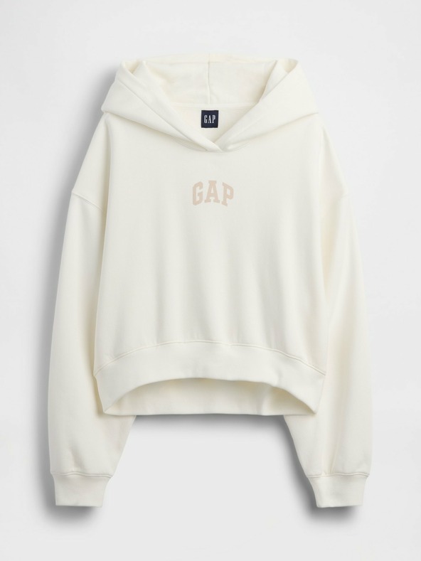 GAP Oversize crop mikina s logom VintageSoft GAP