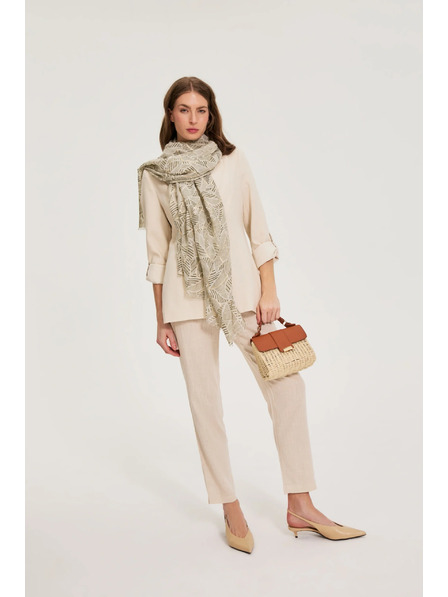 Moodo Malá béžová slamenná kabelka Moodo