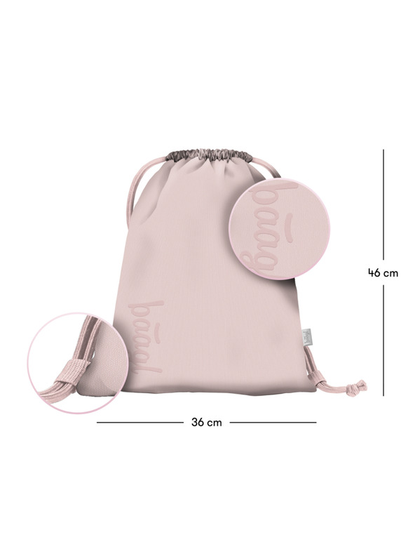 BAAGL  BAAGL 3 SET Core Creamy: batoh, peračník, vrecko