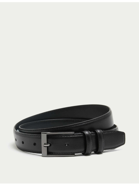 Marks & Spencer Kožený elegantný opasok Marks & Spencer čierny