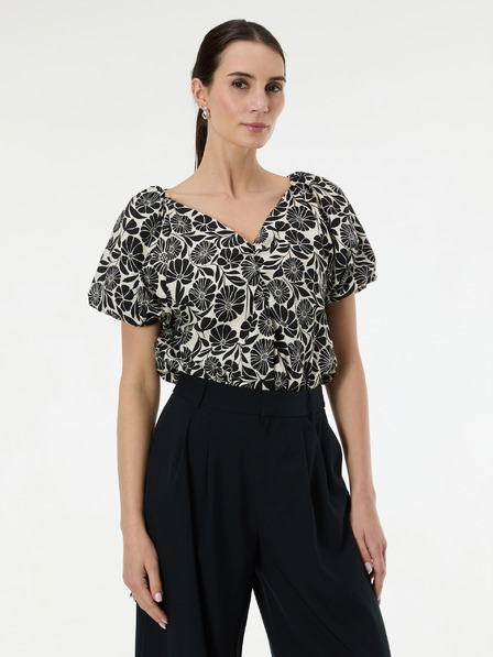 Orsay Čierna vzorovaná dámska blúzka ORSAY