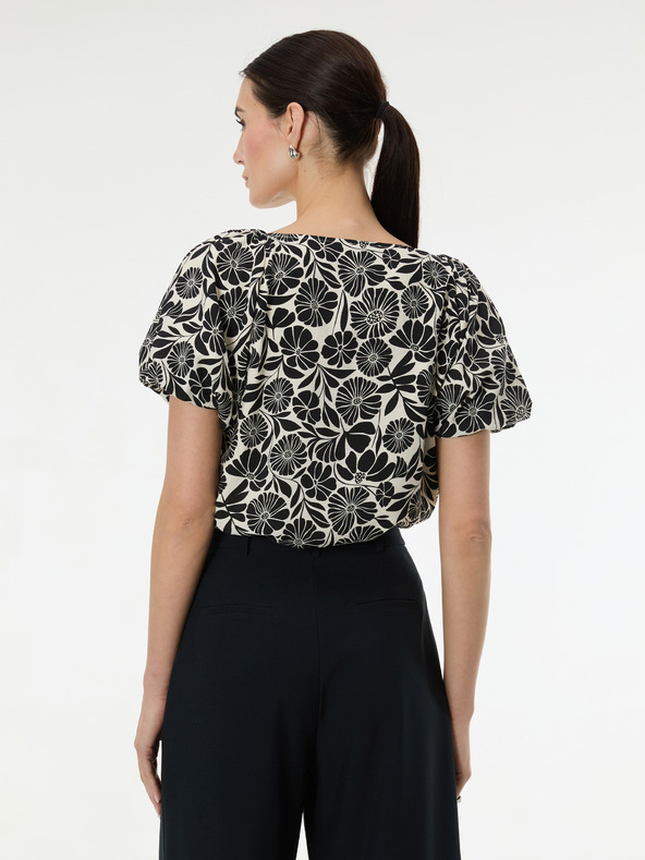 Orsay Čierna vzorovaná dámska blúzka ORSAY