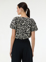 Orsay Čierna vzorovaná dámska blúzka ORSAY