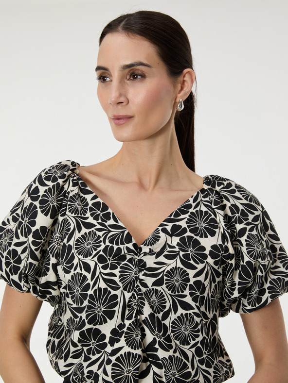 Orsay Čierna vzorovaná dámska blúzka ORSAY