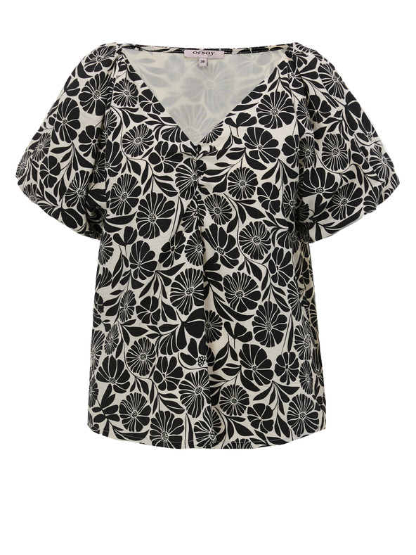 Orsay Čierna vzorovaná dámska blúzka ORSAY